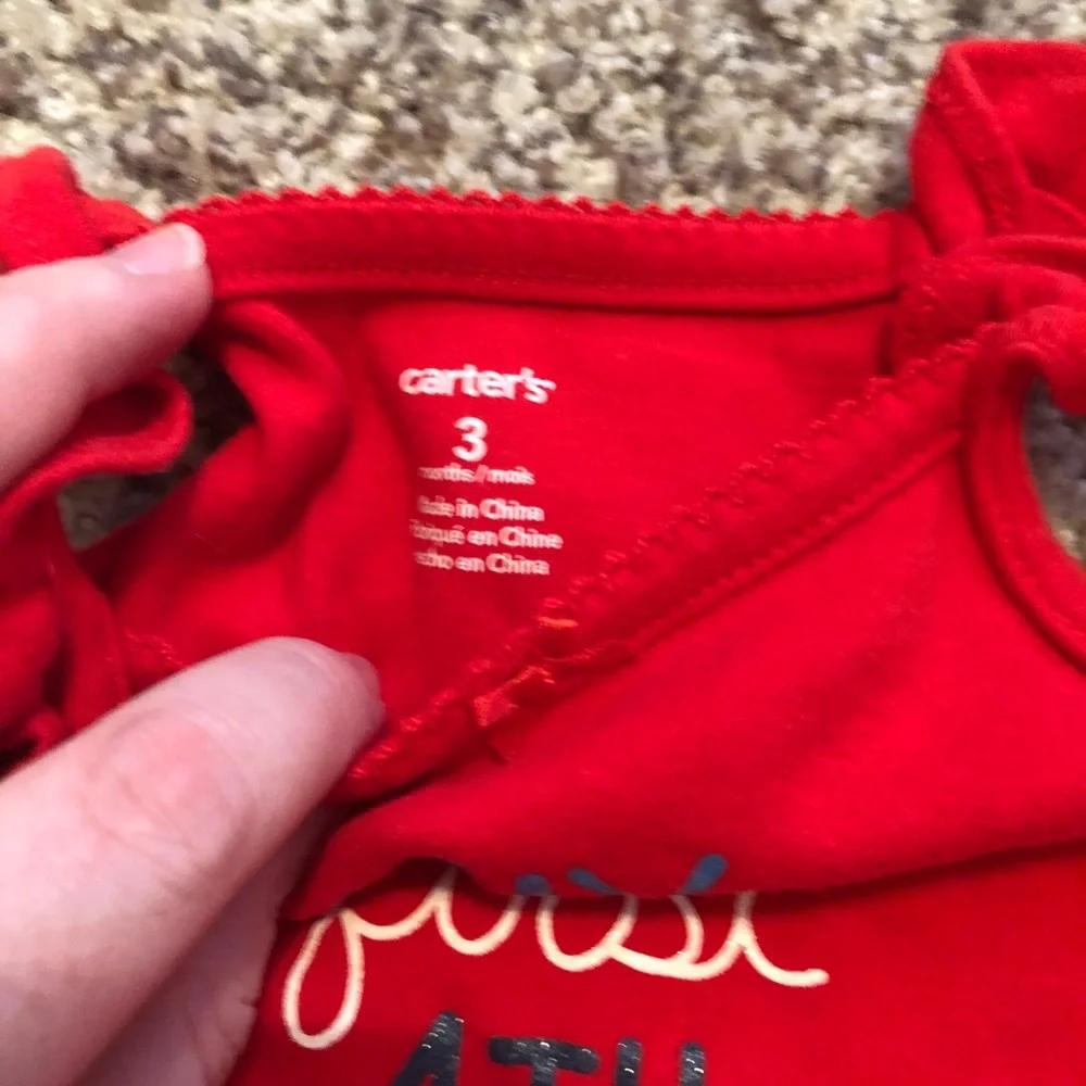 Carter's Red 4th of July Baby Bodysuit